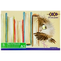 Альбом для малювання А5, 8 аркушів,120 г/м2, на скобі, KIDS Line ZiBi ZB.1418