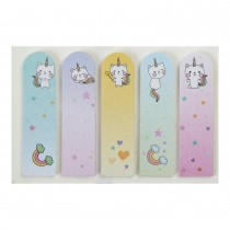 Бумажные закладки CATYCORN, с клейким слоем, 44x12 мм, 5 диз. по 20 л., KIDS Line ZiBi ZB.15106