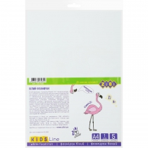 Фоаміран білий, А4, 5 л., 1 мм, KIDS Line ZiBi ZB.1830