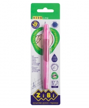 Ручка шариковая для правши с резиновым гриппом, синий, блистер (1шт.) ZiBi ZB.2000-01-1