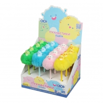 Ручка кулькова, Fluffy Heart, 0,7 мм, синя ZiBi ZB.2007