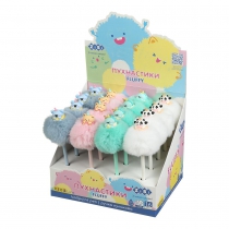 Ручка кулькова, Fluffy Party, 0,7 мм, синя ZiBi ZB.2013