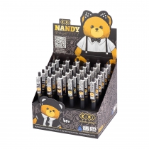 Ручка кулькова автоматична, Bear Dark, 0,7 мм, синя ZiBi ZB.2117