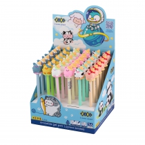 Ручка шариковая, ACRYLIC CUTE ANIMALS, 0,5 мм, синяя ZiBi ZB.2235