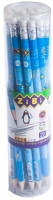 Карандаш графитовый ZiBiMAN HB, с ластиком, туба ZB.2312
