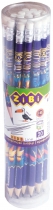 Карандаш графитовый EXOTIC HB, с резинкой, туба 20 шт. ZiBi ZB.2313-20