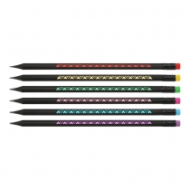 Олівець графітовий HB,  BLACK DECOR, пластиковий, триграний, з гумкою, туба - 144 шт ZiBi ZB.2321
