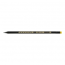 Олівець графітовий HB,  BLACK DECOR, пластиковий, триграний, з гумкою, туба - 144 шт ZiBi ZB.2321