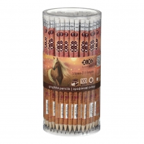 Олівець графітовий HB, HORSES, з гумкою, туба - 100 шт, KIDS Line ZiBi ZB.2323