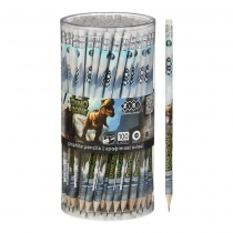 Олівець графітовий HB, DINO, з гумкою, туба - 100 шт, KIDS Line ZiBi ZB.2325