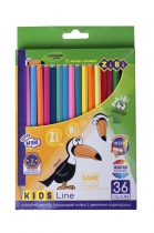 Кольорові олівці, 36 кольорів, KIDS LINE ZiBi ZB.2417