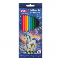 Олівці кольорові, 12 кольорів, UNICORN ZiBi ZB.2454