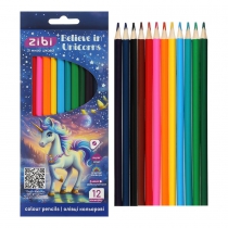 Олівці кольорові, 12 кольорів, UNICORN ZiBi ZB.2454