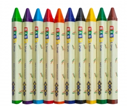 Олівці воскові JUMBO, 10 кольорів, трикутні, BABY Line ZiBi ZB.2482