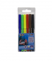 Фломастери, 6 кол., МАШИНКА, SMART Line ZiBi ZB.2810