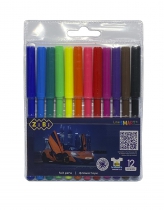 Фломастери, 12 кол., МАШИНКА, SMART Line ZiBi ZB.2811