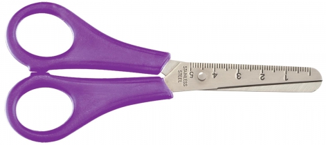 Ножницы детские 132мм с линейкой, фиолетовый ZiBi ZB.5001-07