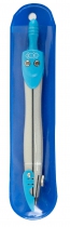 Циркуль в м'якому PVC чохлі, блакитний ZiBi ZB.5390-14