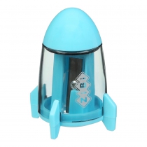 Точилка для оловков с ластиком SPACESHIP, с контейнером, 1 отв. пл. ZB.5526-1