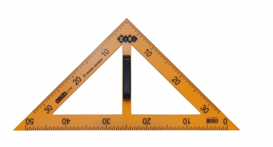 Косинець TEACHER 90°/45° для шкільної дошки 50 см, жовтий ZiBi ZB.5639 Косинець TEACHER 90°/45° для шкільної дошки 50 см, жовтий ZiBi ZB.5639