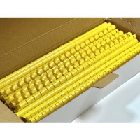 Пружини пластикові bindMARK 6 мм, Жовті (100 шт.) (уп.) b43156