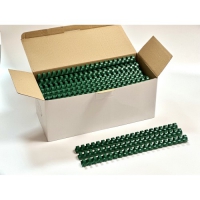 Пружины пластиковые bindMARK 16 мм, зеленые (100 шт.) (уп.) b43415