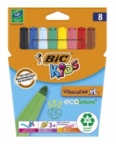 Фломастери "Kids Visacolor XL", 8 кольорів BIC bc8290062