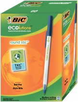 Ручка кулькова "Round Stic Eco", синій, без ШК на ручці BIC bc8932402