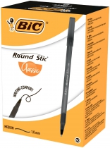 Ручка "Round Stic", чорна, 0.32 мм BIC bc9205681