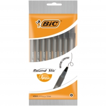 Ручка "Round Stic", 1мм, чорна, 8 шт/уп BIC bc928498