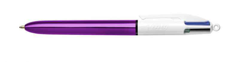 Ручка "4 in 1 Colours Shine Purple", фиолетовая BIC bc951351