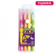 Карандаши гелевые, 4 цвета NEON, KIDS Line ZiBi pn-ZB.2496