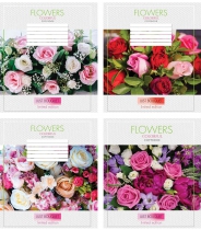 Зошит 36 арк. (клітинка), 3195к "Flowers" Мрії збуваються ТА5.3611.3195к