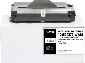 Картридж тонерний WWM для Xerox Phaser 3100 аналог 106R01378 Black (106R01378-WWM) w_106R01378-WWM