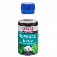Чорнило WWM B51 Black для Brother 100г (B51/BP-2) пігментне w_B51/BP-2