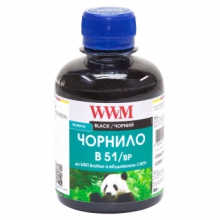 Чернила WWM B51 Black для Brother 200г (B51/BP) пигментные w_B51/BP