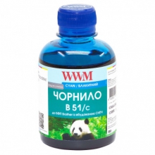 Чорнило WWM B51 Cyan для Brother 200г (B51/C) водорозчинне w_B51/C