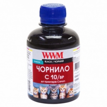 Чорнило WWM C10 Black для Canon 200г (C10/BP) пігментне w_C10/BP