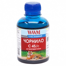 Чорнило WWM C45 Cyan для Canon 200г (C45/C) водорозчинне w_C45/C