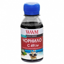 Чорнило WWM C49 Black для Canon 100г (C49/BP-2) пігментне w_C49/BP-2