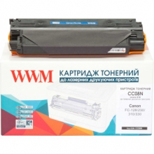 Картридж тонерный WWM для Canon FC-128/230/310/330 аналог E16 Black (2000 копий) (CC08N) w_CC08N