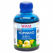 Чорнило WWM E07 Cyan для Epson 200г (E07/C) водорозчинне w_E07/C