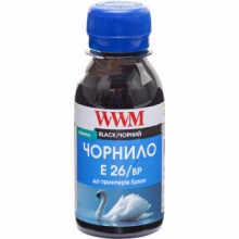 Чорнило WWM E26 Black для Epson 100г (E26/BP-2) пігментне w_E26/BP-2