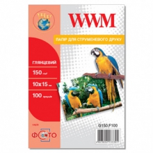 Фотобумага WWM глянцевая 150Г/м кв, 10х15см, 100л (G150.F100) w_G150.F100