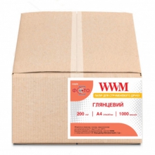 Фотопапір WWM глянцевий 200Г/м кв, А4, 1000л (G200.1000) w_G200.1000