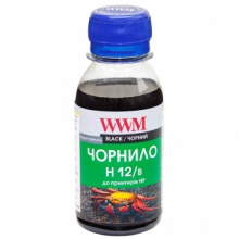 Чорнило WWM H12 Black для HP 100г (H12/B-2) водорозчинне w_H12/B-2