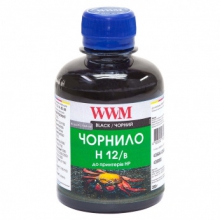 Чорнило WWM H12 Black для HP 200г (H12/B) водорозчинне w_H12/B