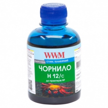 Чорнило WWM H12 Cyan для HP 200г (H12/C) водорозчинне w_H12/C
