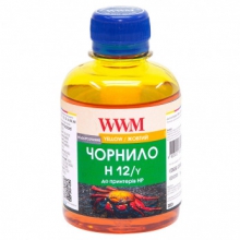 Чорнило WWM H12 Yellow для HP 200г (H12/Y) водорозчинне w_H12/Y