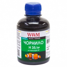 Чернила для СНПЧ WWM H35 Black для HP 200г (H35/BP) пигментные w_H35/BP